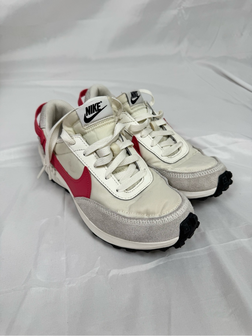 Nike Waffle Debut Cream Pink Retro Sneakers Women’s 7 Y2K Running Shoes